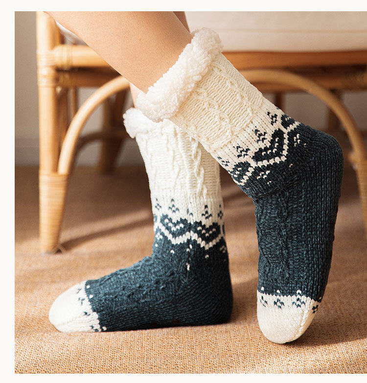 Womens Knitted Thicken Winter Socks Sleep Socks Floor Socks Thermal Socks